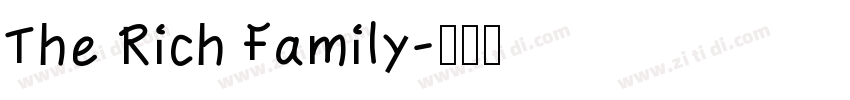 The Rich Family字体转换